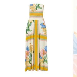 SABO Fia Dress Strapless Maxi - Botanique Print Size M
